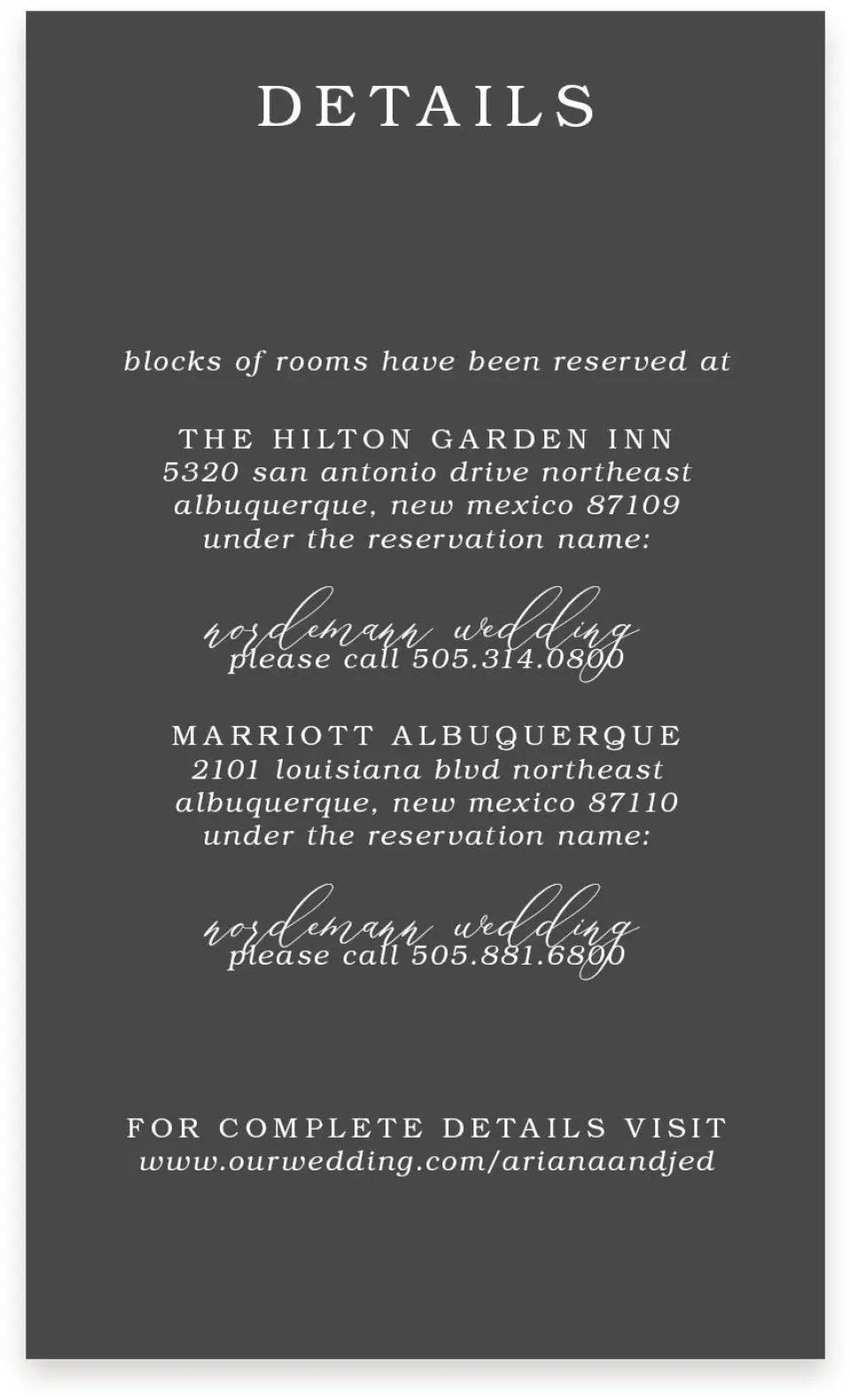 This is a  4" x 6.75" Enclosure Cards (Pocket Invitation) called Flawless Photo printed in full color on Premium Smooth paper