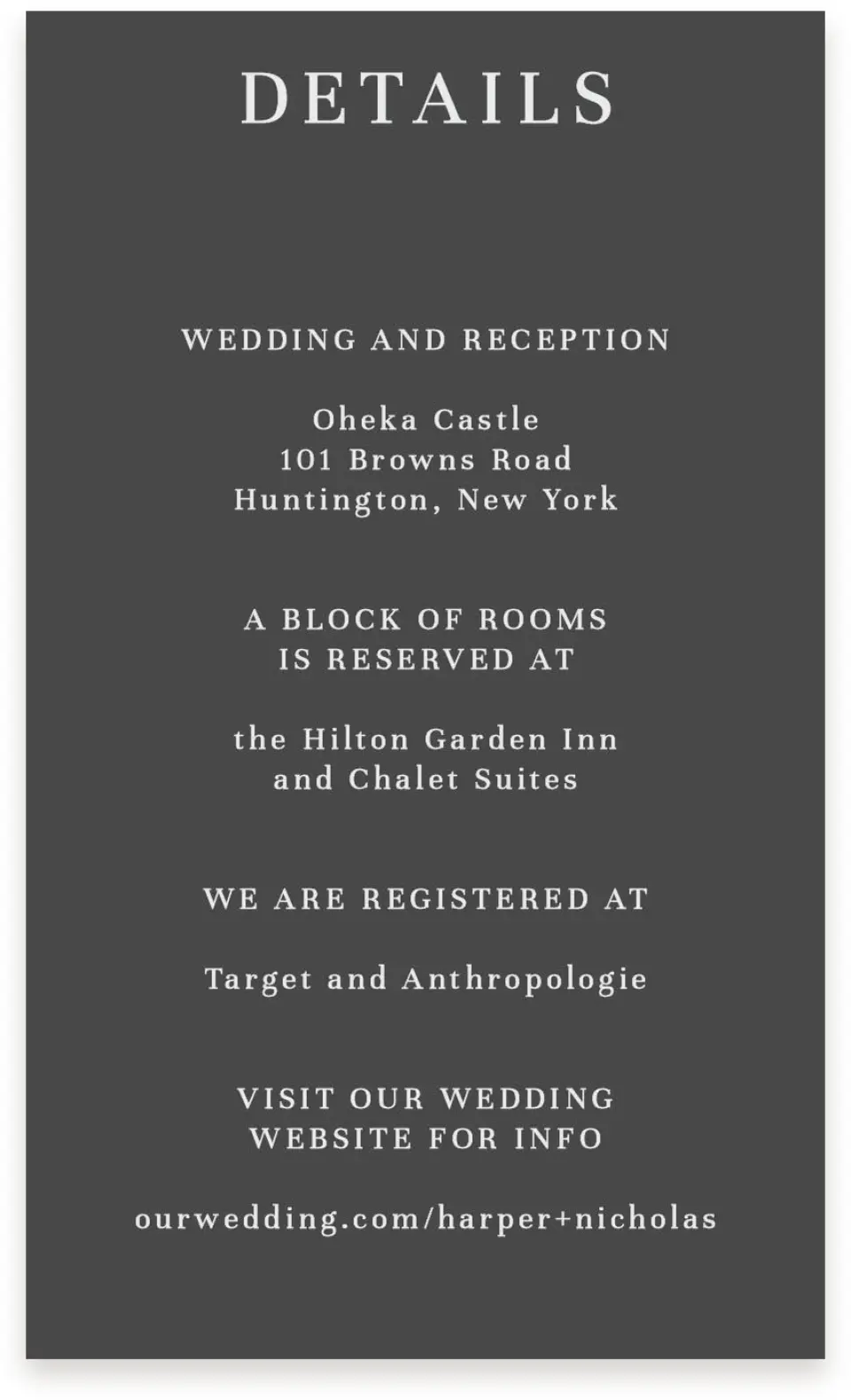 This is a  4" x 6.75" Enclosure Cards (Pocket Invitation) called Monogram Bloom printed in full color on Premium Smooth paper