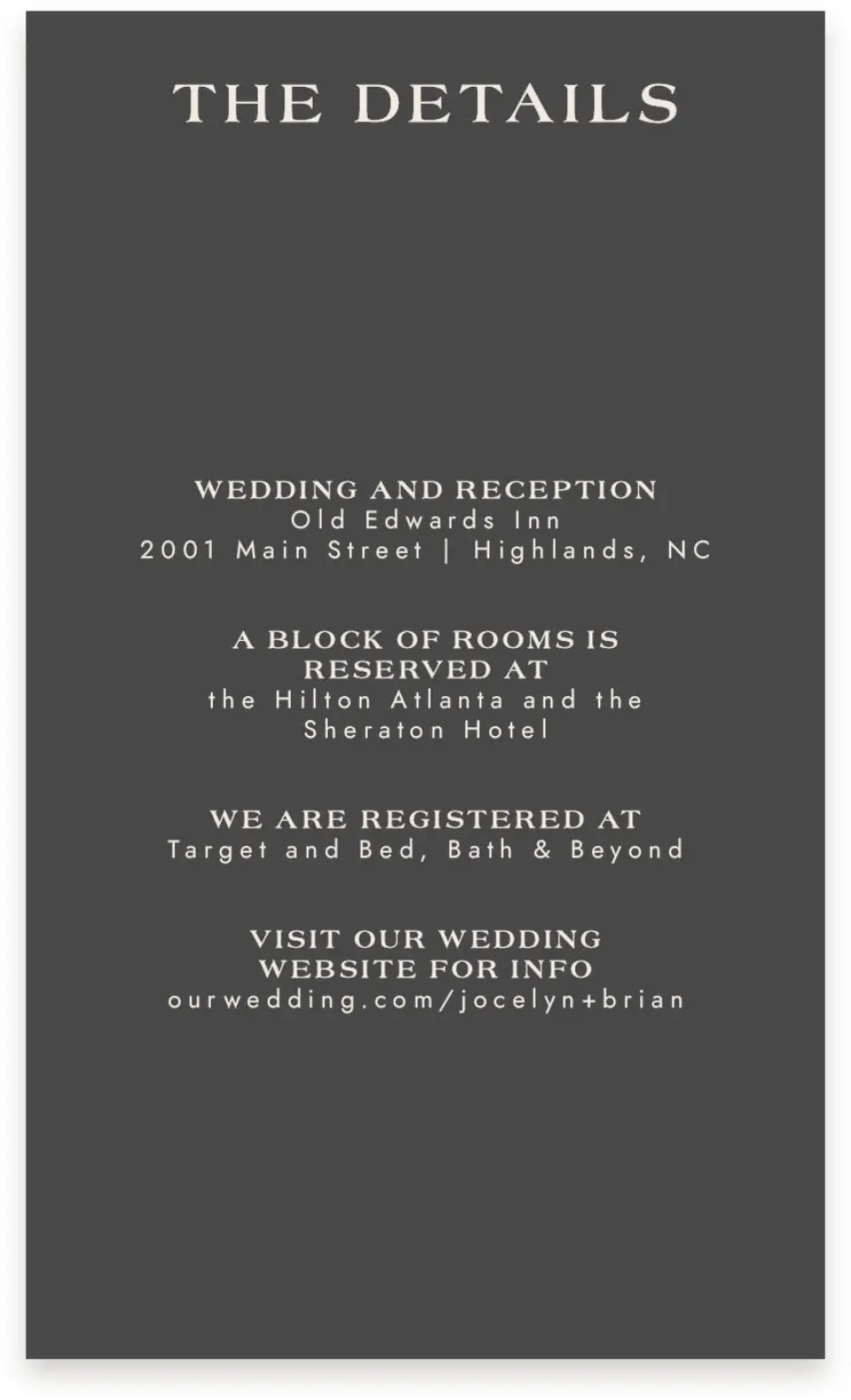 This is a  4" x 6.75" Enclosure Cards (Pocket Invitation) called Dazzling Moment printed in full color on Premium Smooth paper