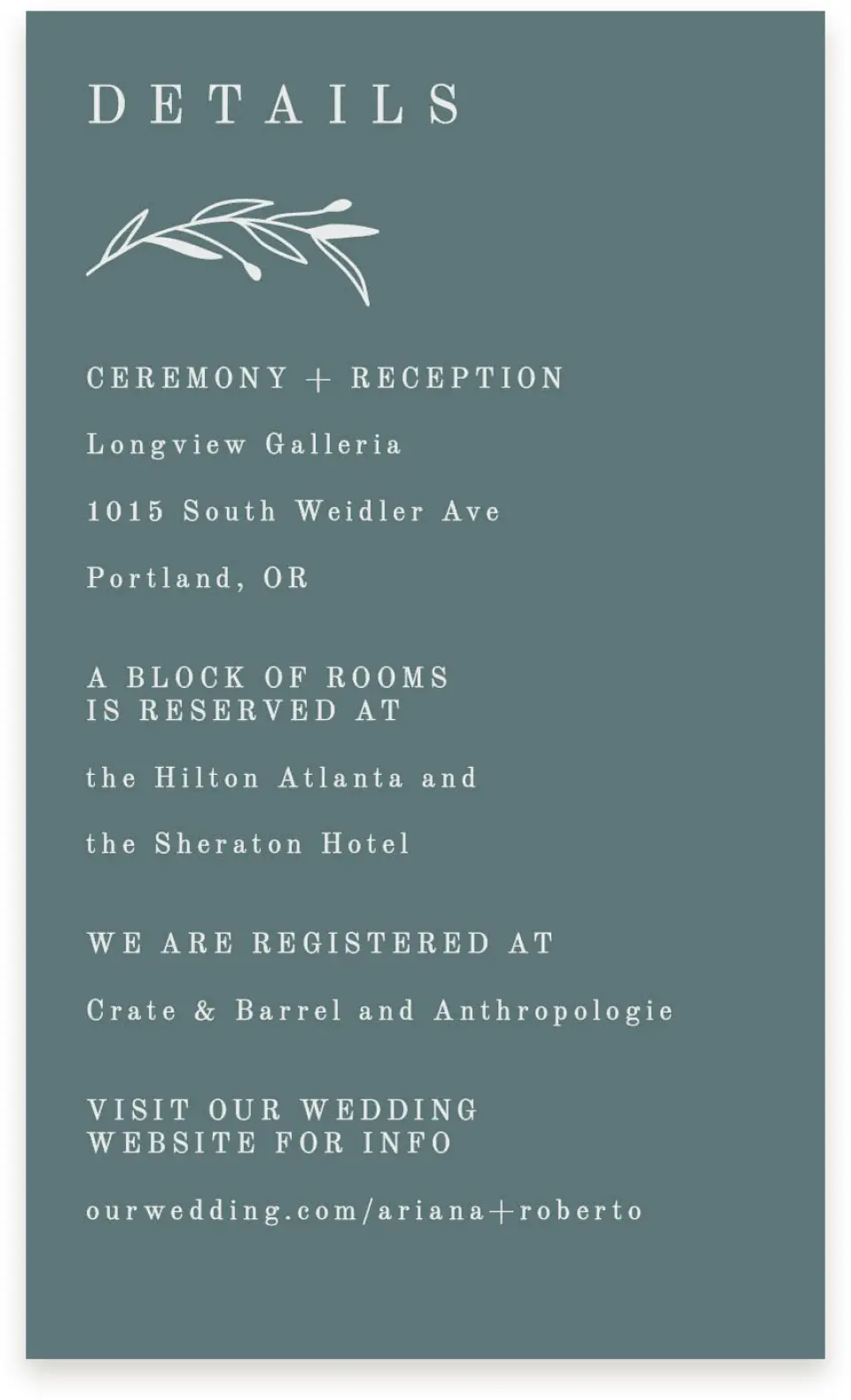 This is a  4" x 6.75" Enclosure Cards (Pocket Invitation) called Growing Arc printed in full color on Premium Smooth paper
