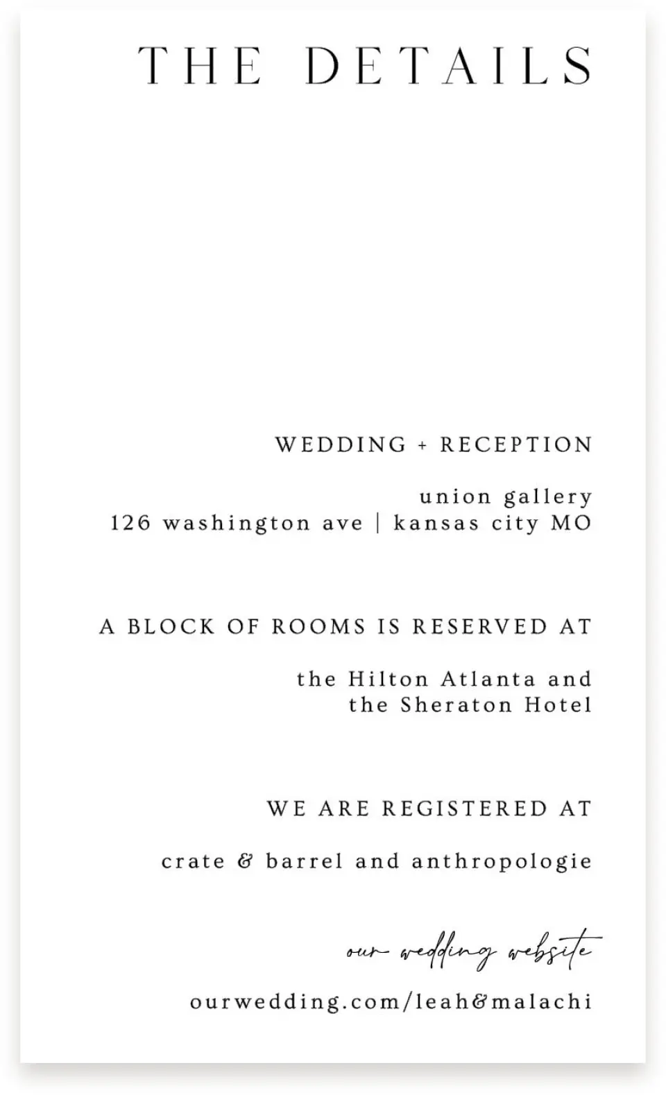 This is a  4" x 6.75" Enclosure Cards (Pocket Invitation) called Precise Promise printed in full color on Premium Smooth paper