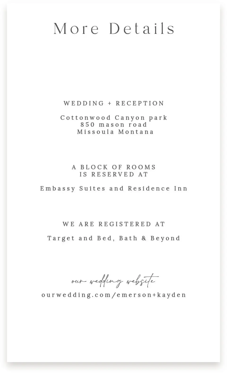 This is a  4" x 6.75" Enclosure Cards (Pocket Invitation) called Soft Sprig printed in full color on Premium Smooth paper