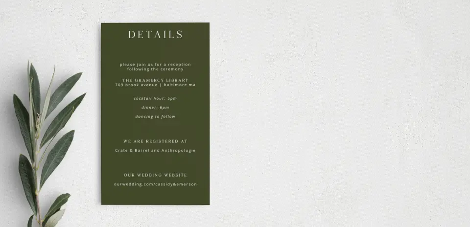 Step Enclosure Card
