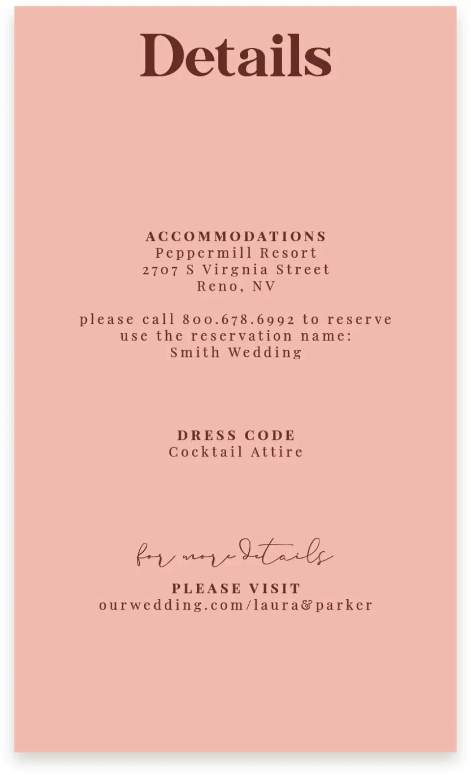 This is a  4" x 6.75" Enclosure Cards (Pocket Invitation) called The Laura printed in full color on Premium Smooth paper