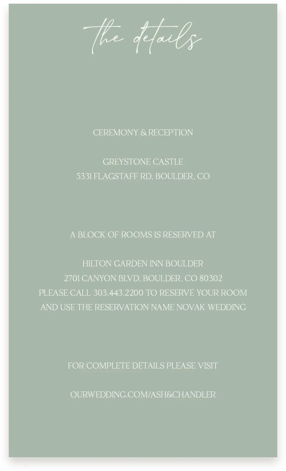 This is a  4" x 6.75" Enclosure Cards (Pocket Invitation) called The Ashlynn printed in full color on Premium Smooth paper