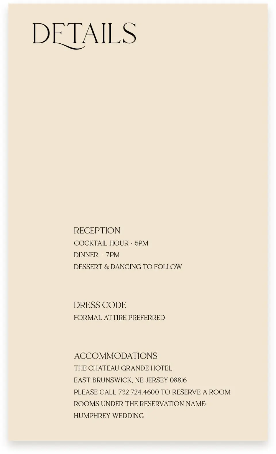 This is a  4" x 6.75" Enclosure Cards (Pocket Invitation) called The Lucy printed in full color on Premium Smooth paper
