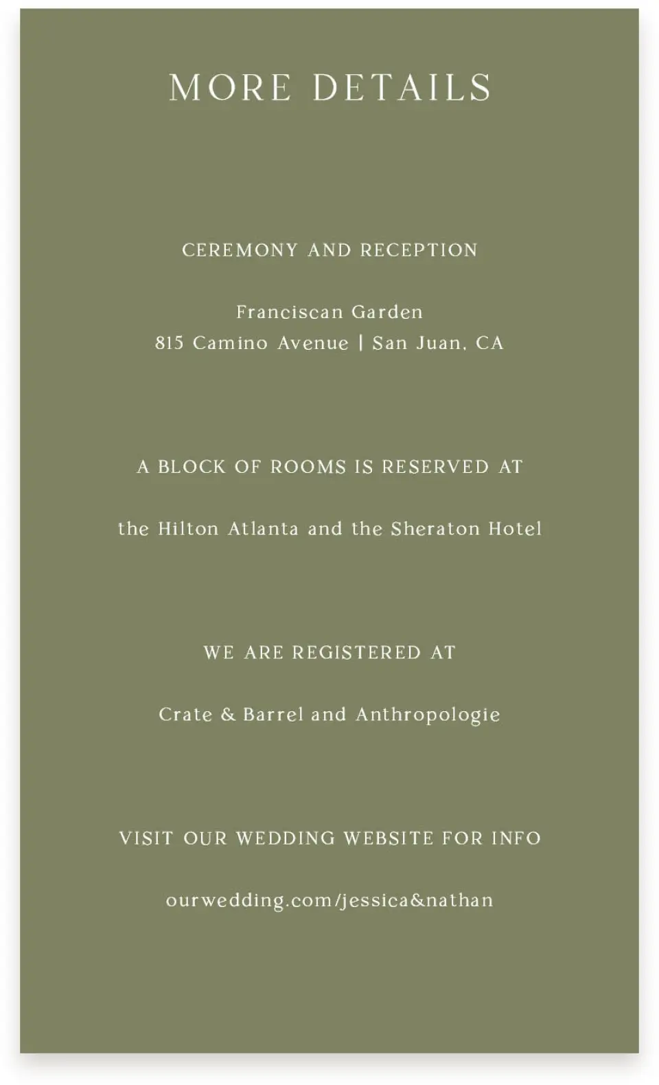 This is a  4" x 6.75" Enclosure Cards (Pocket Invitation) called Leaves of Love printed in full color on Premium Smooth paper