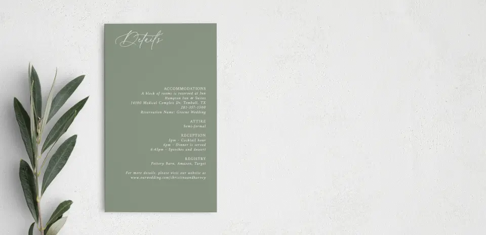 Step Enclosure Card