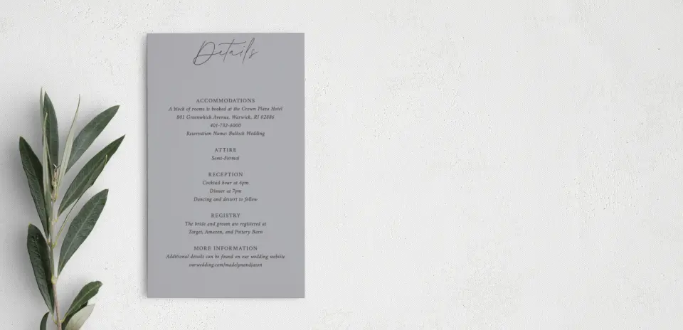 Step Enclosure Card