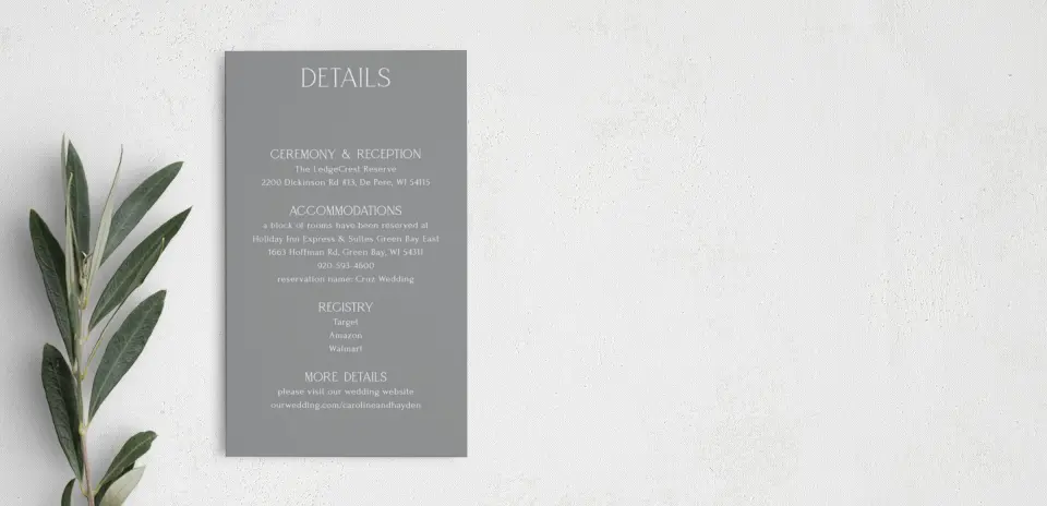 Step Enclosure Card