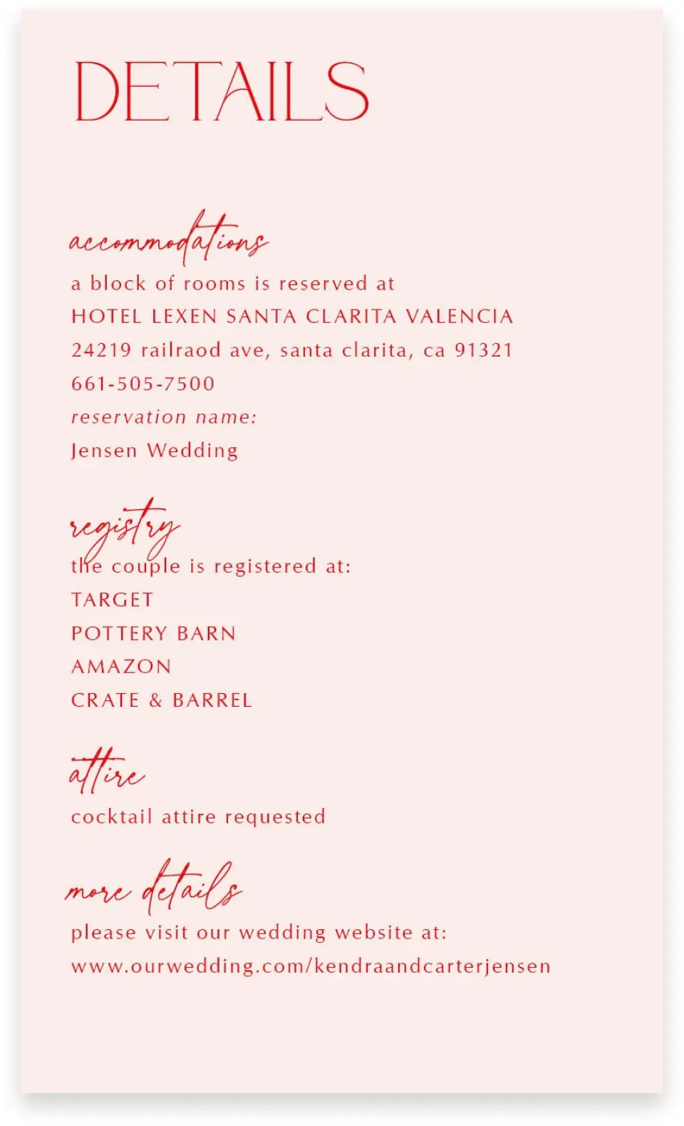 This is a  4" x 6.75" Enclosure Cards (Pocket Invitation) called Initial Unity printed in full color on Premium Smooth paper