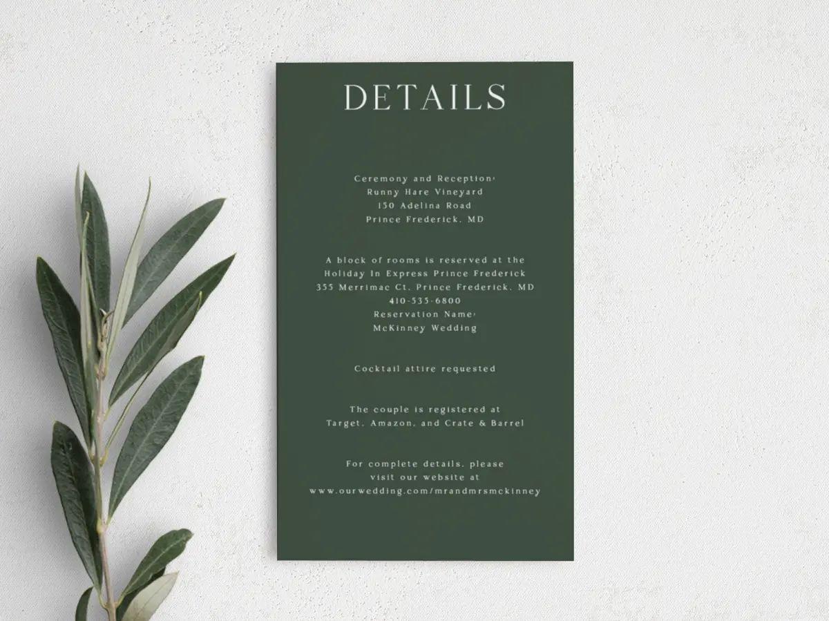 Step Enclosure Card