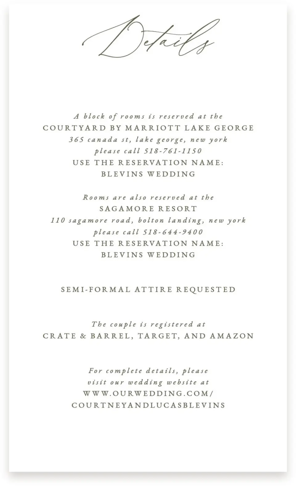 This is a  4" x 6.75" Enclosure Cards (Pocket Invitation) called Elegant Crest printed in full color on Premium Smooth paper