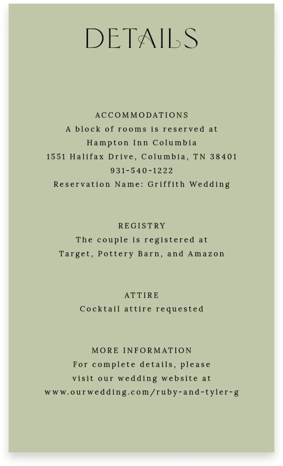 This is a  4" x 6.75" Enclosure Cards (Pocket Invitation) called The Ruby printed in full color on Premium Smooth paper