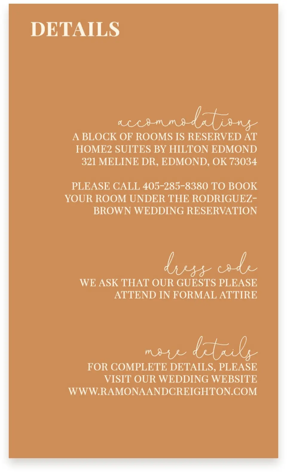 This is a  4" x 6.75" Enclosure Cards (Pocket Invitation) called Sultry Sunshine printed in full color on Premium Smooth paper