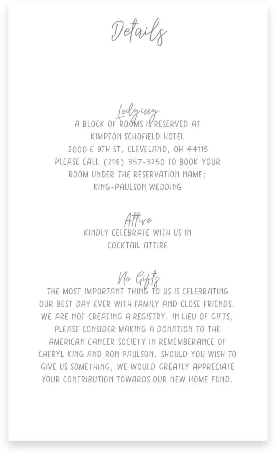 This is a  4" x 6.75" Enclosure Cards (Pocket Invitation) called Hopeful Floral printed in full color on Premium Smooth paper