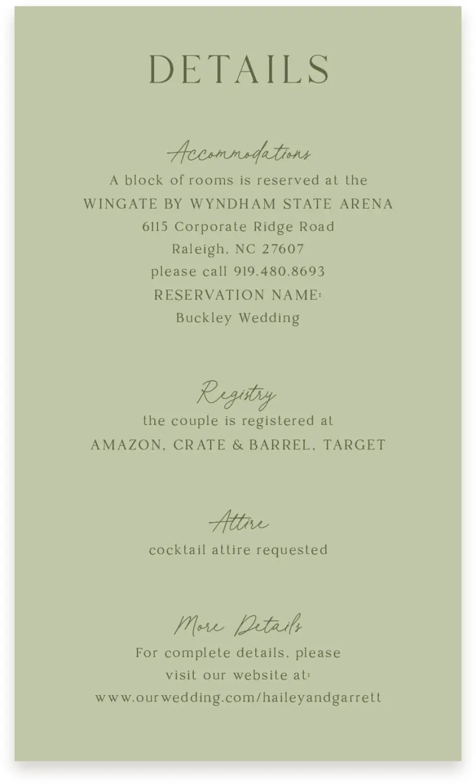 This is a  4" x 6.75" Enclosure Cards (Pocket Invitation) called The Hailey printed in full color on Premium Smooth paper