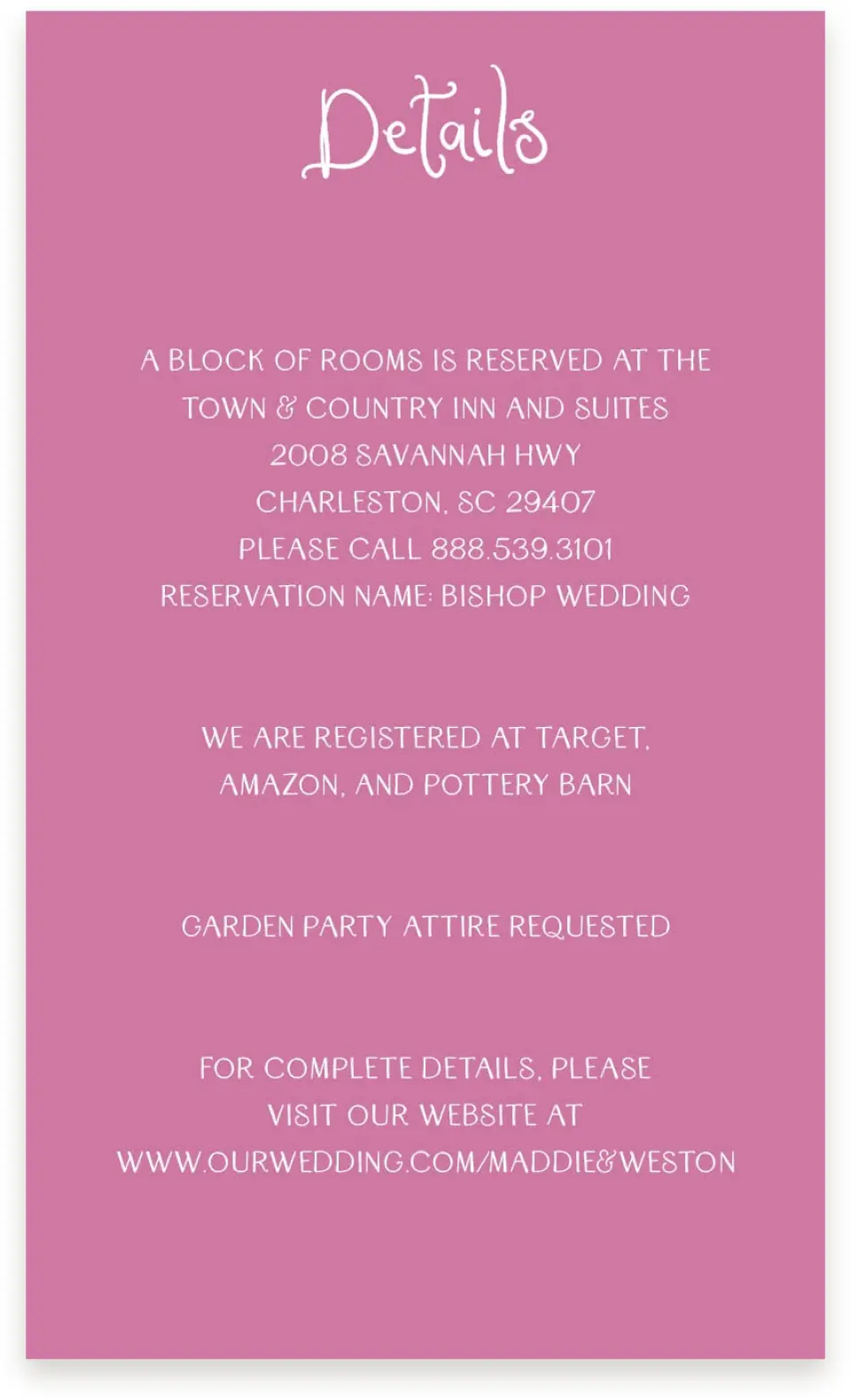 This is a  4" x 6.75" Enclosure Cards (Pocket Invitation) called Whimsical Garden printed in full color on Premium Smooth paper