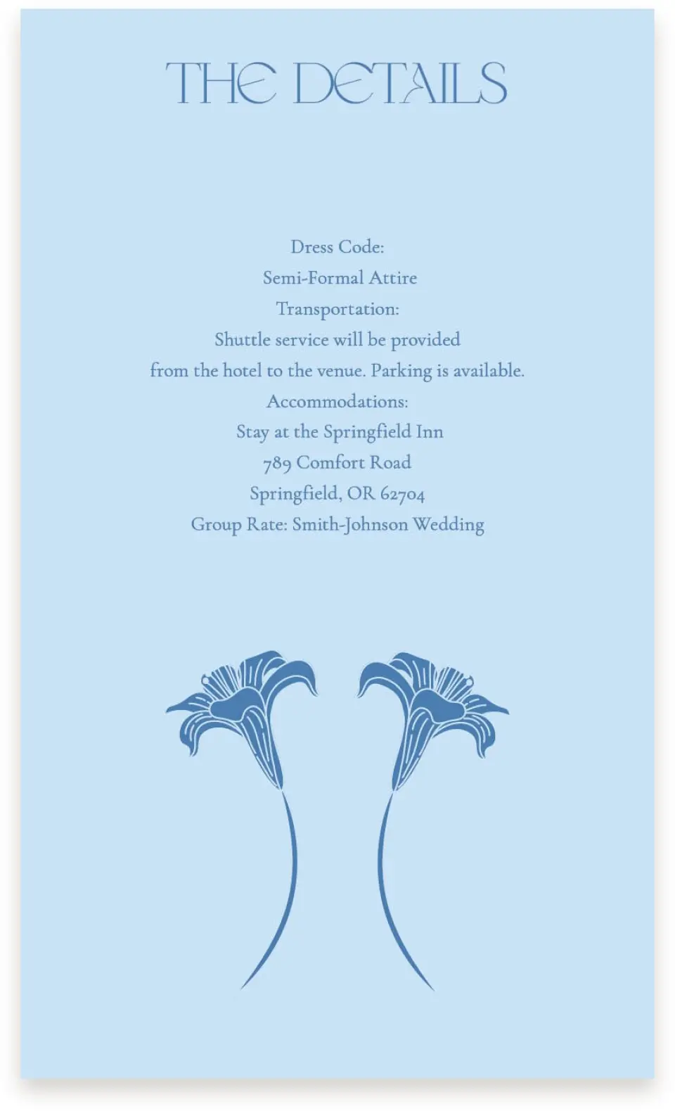 This is a  4" x 6.75" Enclosure Cards (Pocket Invitation) called Water Lily printed in full color on Premium Smooth paper