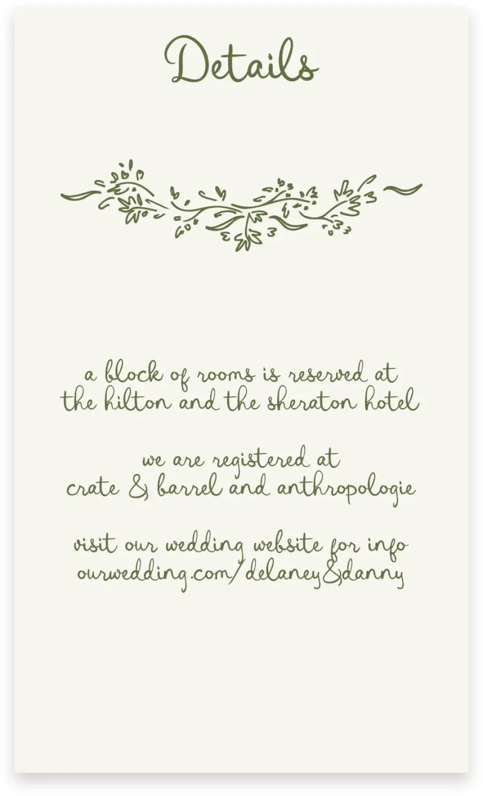 This is a  4" x 6.75" Enclosure Cards (Pocket Invitation) called Sweet Woodland printed in full color on Premium Smooth paper