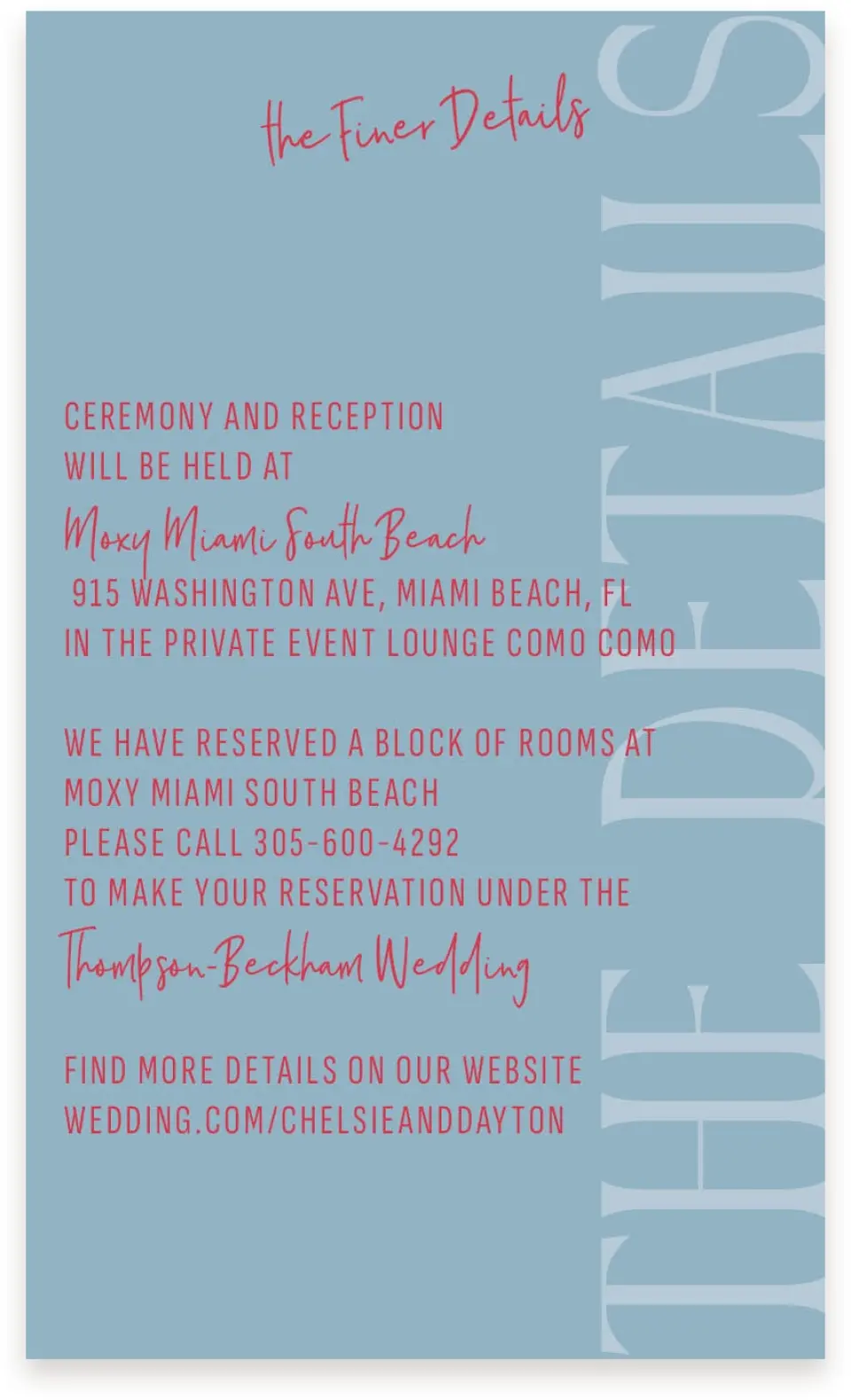 This is a  4" x 6.75" Enclosure Cards (Pocket Invitation) called Lovey-Dovey printed in full color on Premium Smooth paper