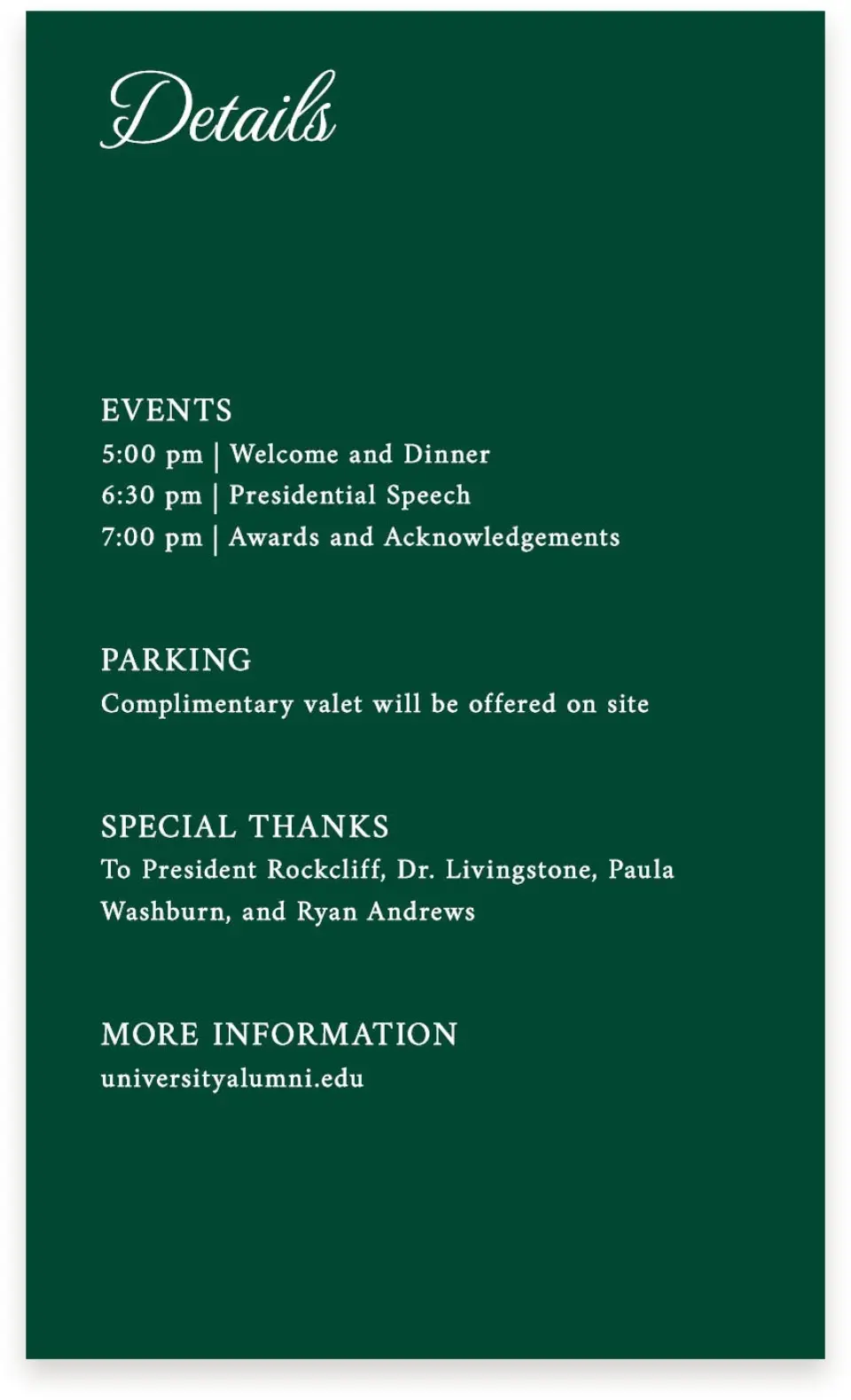 This is a  4" x 6.75" Enclosure Cards (Pocket Invitation) called Lasting Legacy printed in full color on Premium Smooth paper