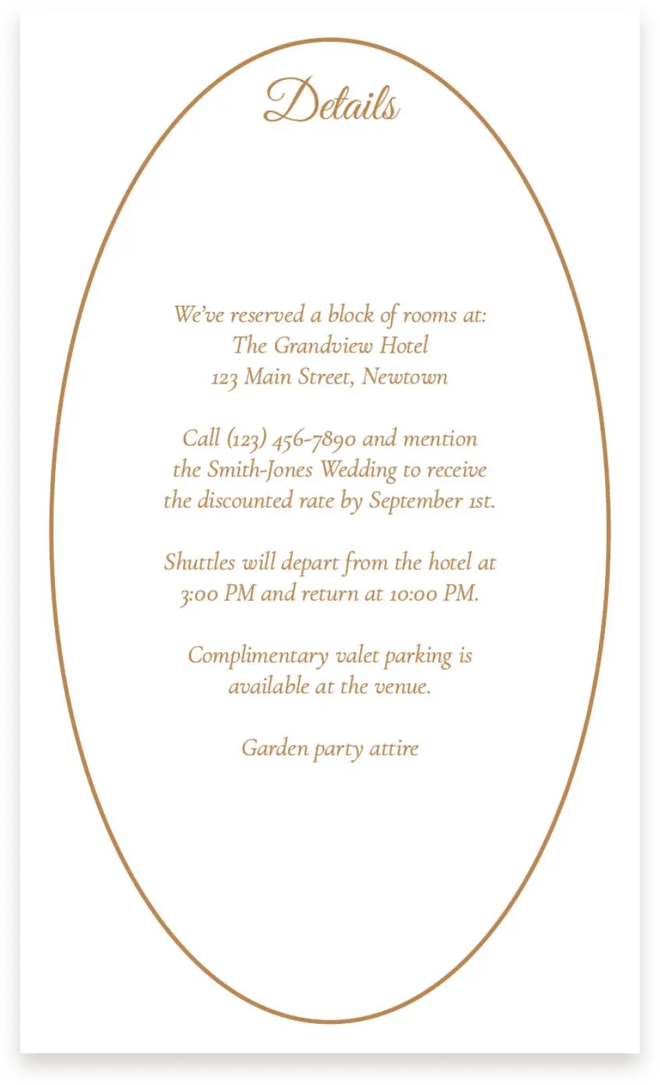 This is a  4" x 6.75" Enclosure Cards (Pocket Invitation) called Elegant Autumn printed in full color on Premium Smooth paper