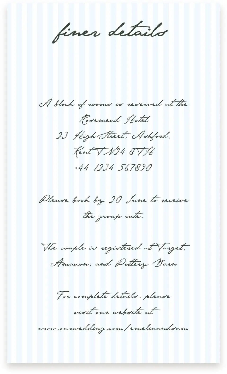 This is a  4" x 6.75" Enclosure Cards (Pocket Invitation) called With Love printed in full color on Premium Smooth paper