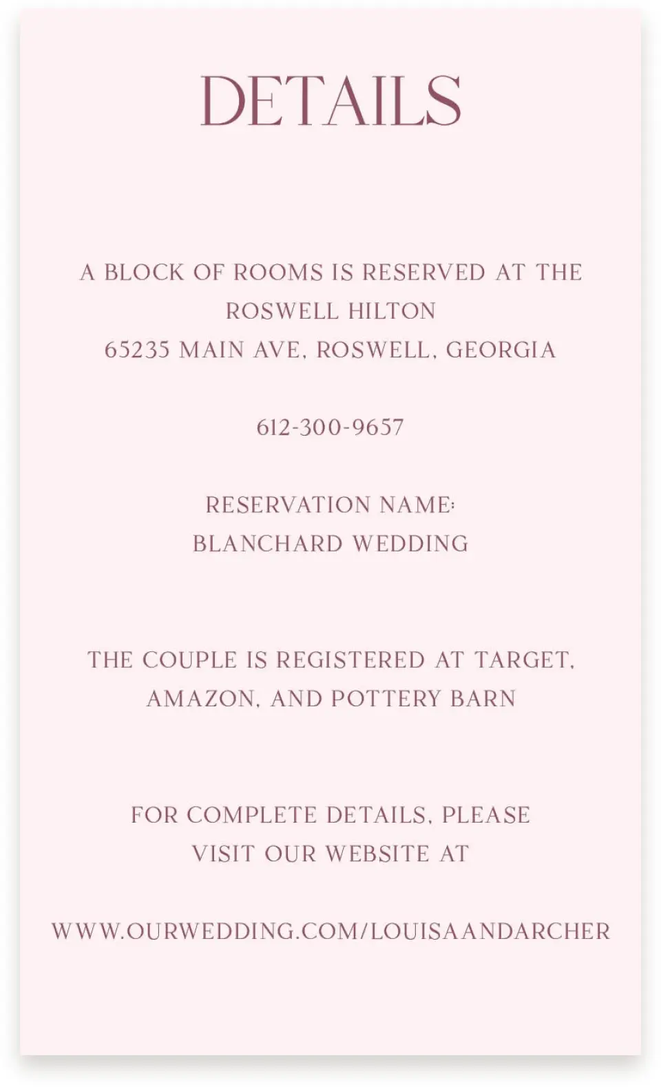 This is a  4" x 6.75" Enclosure Cards (Pocket Invitation) called Roswell printed in full color on Premium Smooth paper