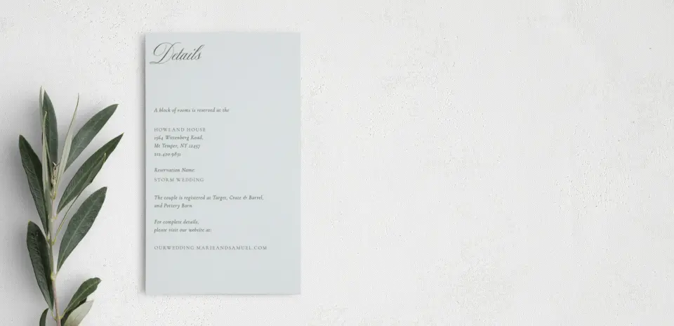 Step Enclosure Card