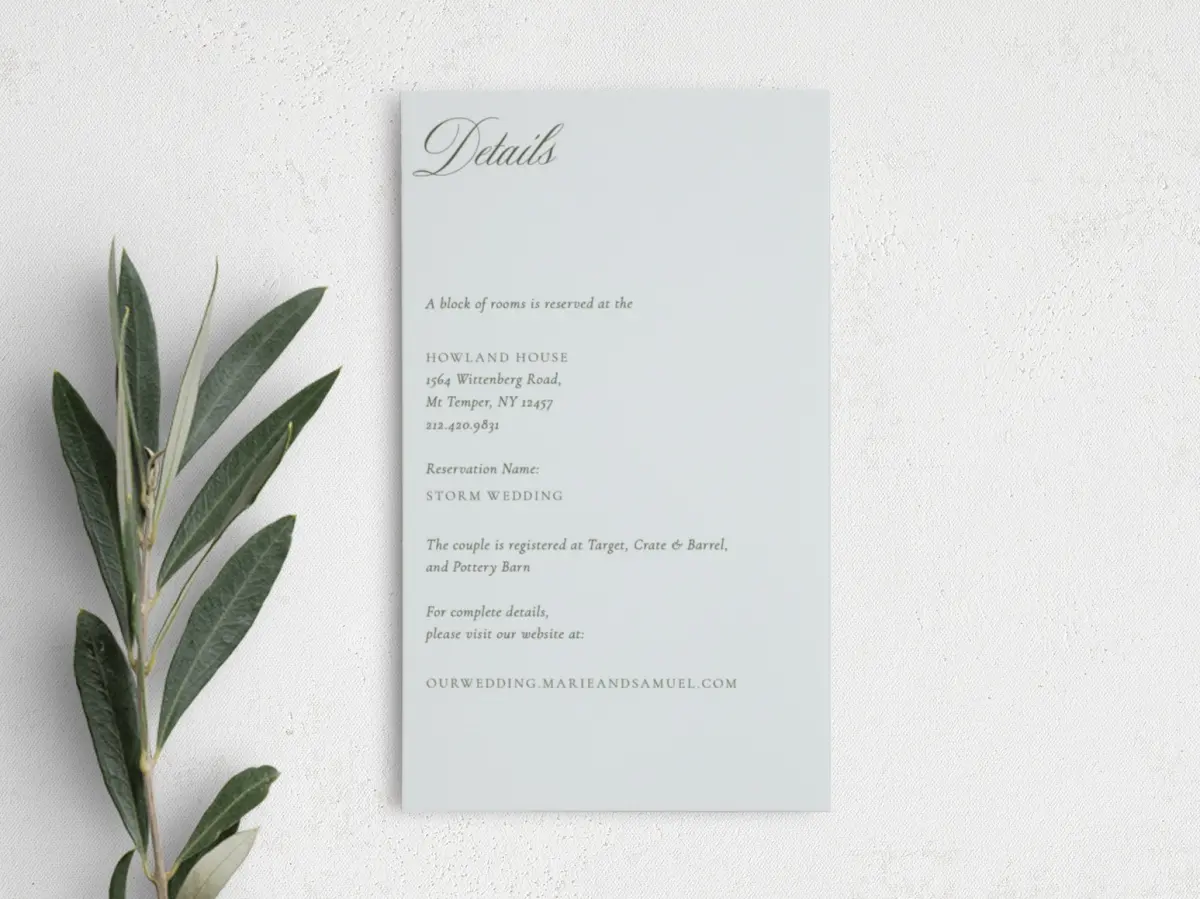 Step Enclosure Card