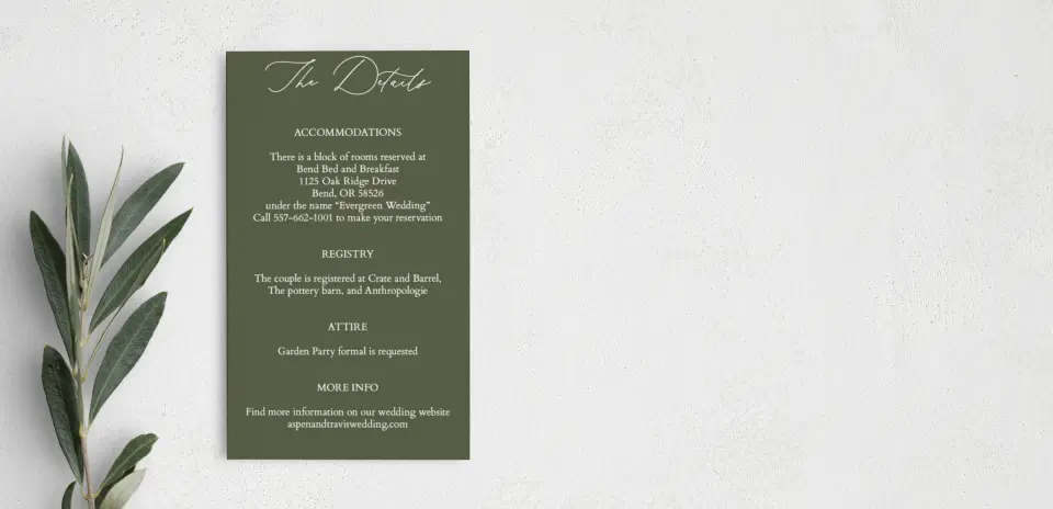 Step Enclosure Card