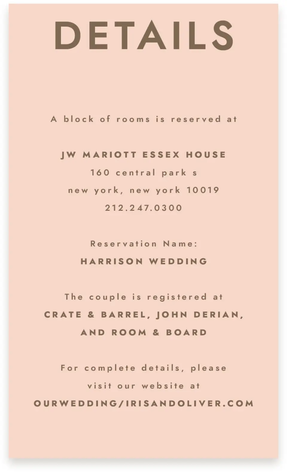 This is a  4" x 6.75" Enclosure Cards (Pocket Invitation) called Serendipity & Stripes printed in full color on Premium Smooth paper