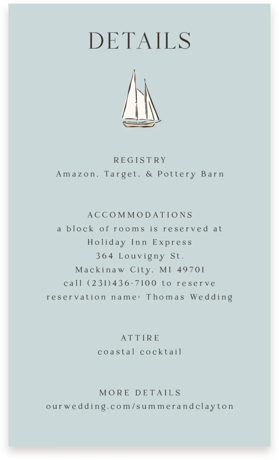 This is a  4" x 6.75" Enclosure Cards (Pocket Invitation) called Beacon of Love printed in full color on Premium Smooth paper