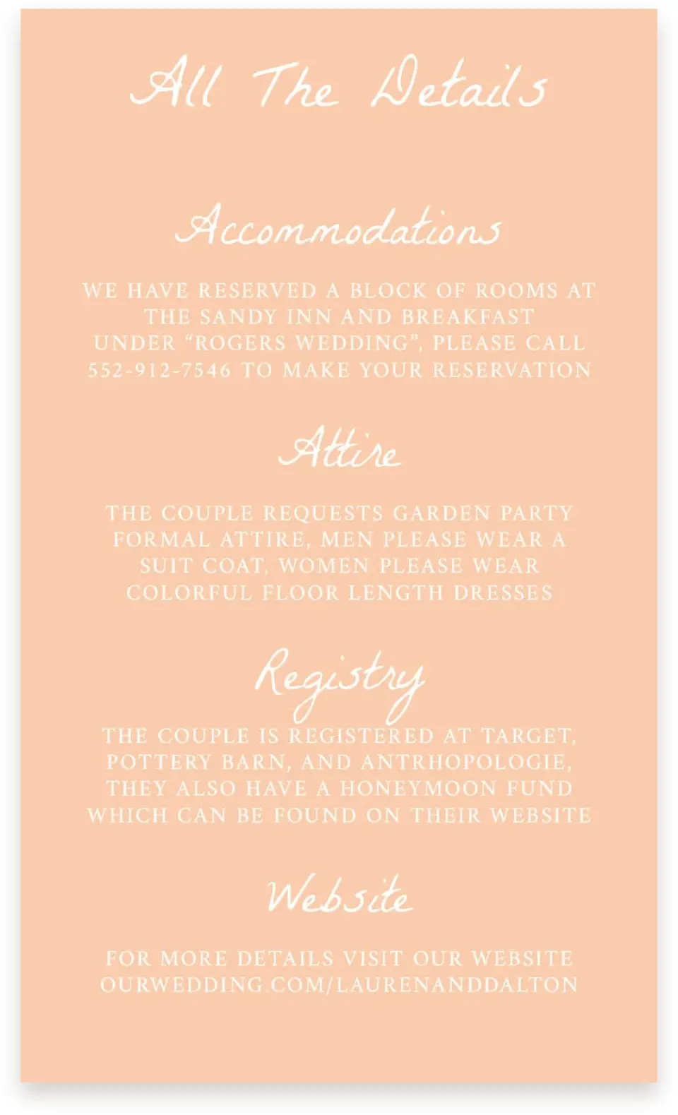 This is a  4" x 6.75" Enclosure Cards (Pocket Invitation) called Ever After Blooms printed in full color on Premium Smooth paper