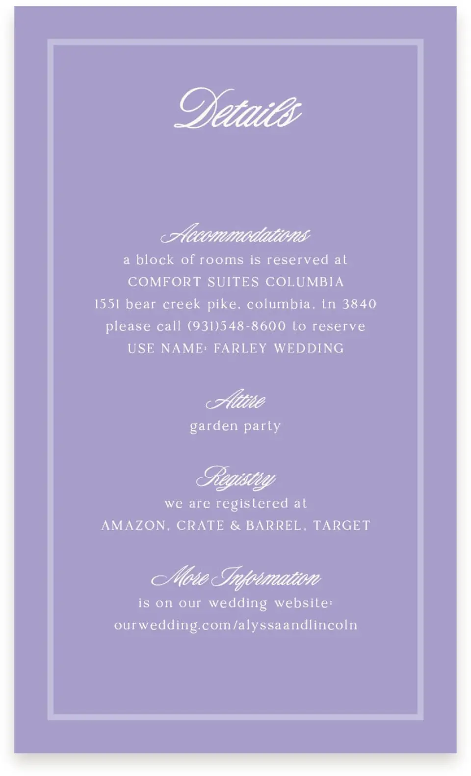 This is a  4" x 6.75" Enclosure Cards (Pocket Invitation) called Gentle Garden printed in full color with Gold foil on Premium Smooth paper