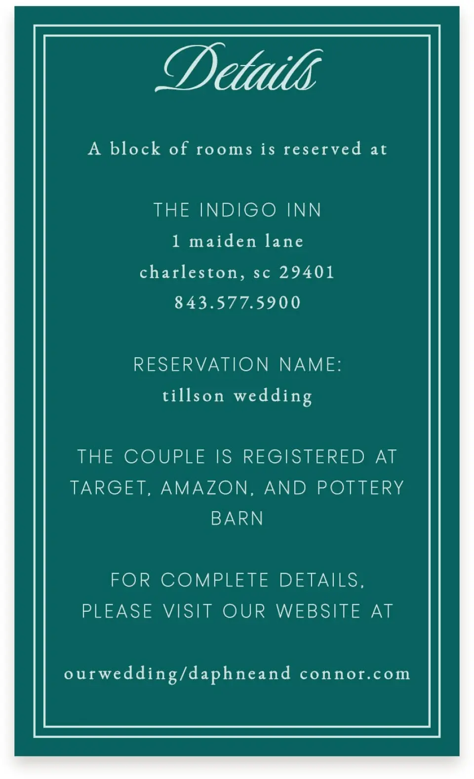This is a  4" x 6.75" Enclosure Cards (Pocket Invitation) called Faithful Frame printed in full color with Gold foil on Premium Smooth paper