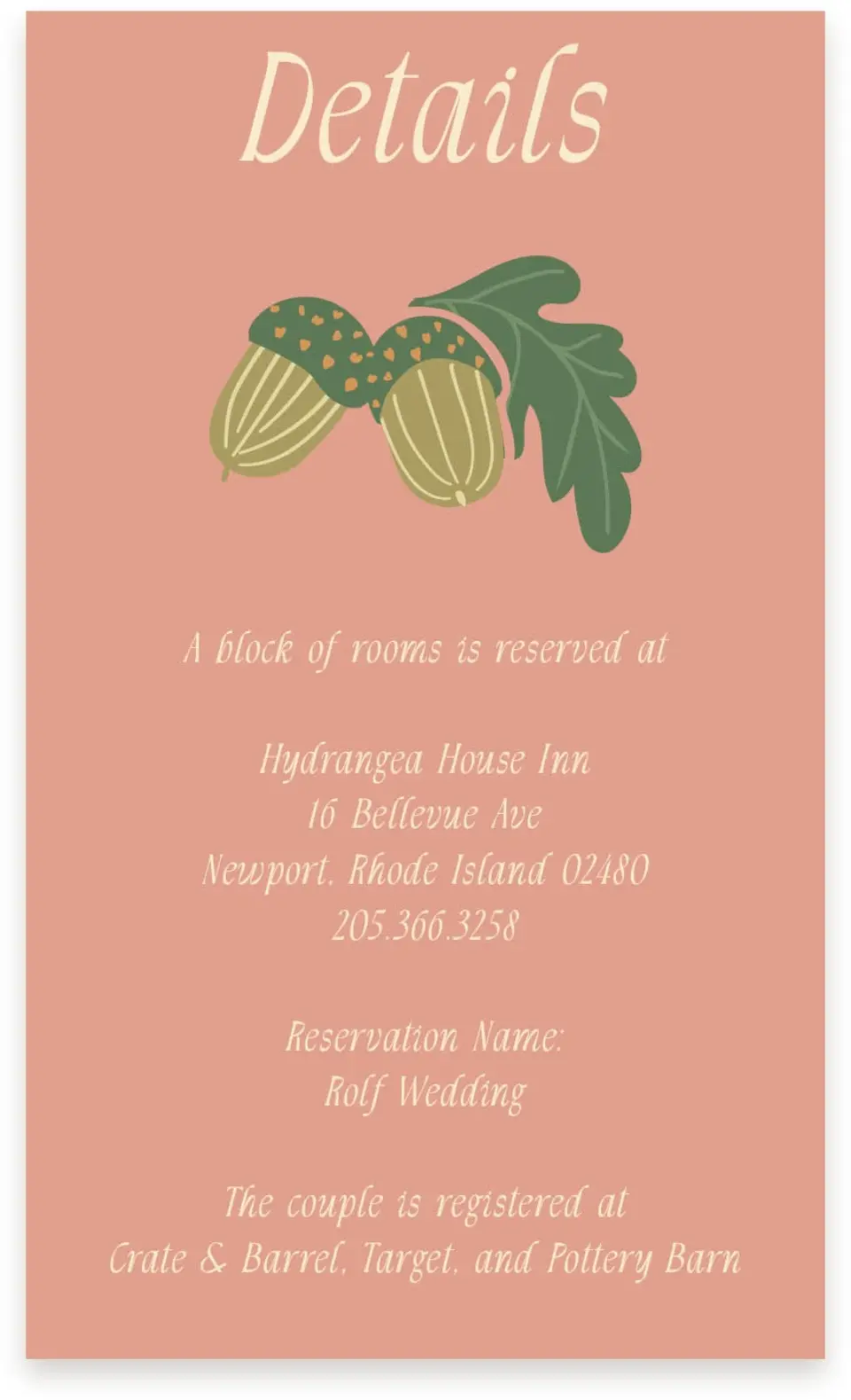 This is a  4" x 6.75" Enclosure Cards (Pocket Invitation) called Regal Garden printed in full color with Gold foil on Premium Smooth paper