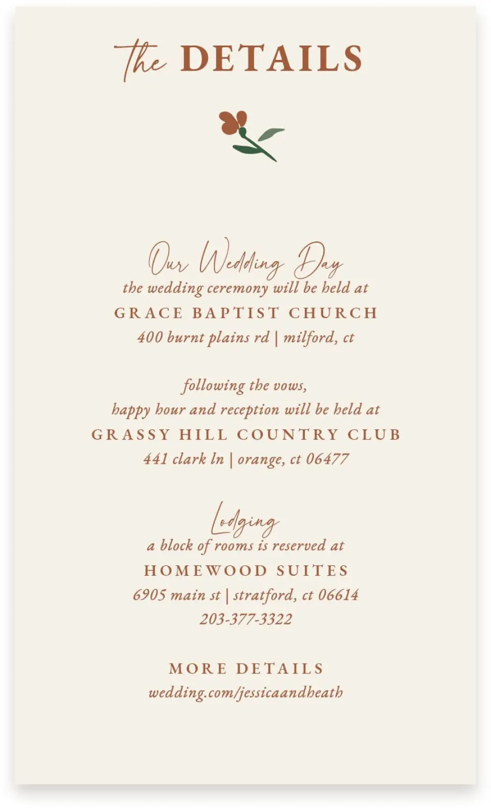 This is a  4" x 6.75" Enclosure Cards (Pocket Invitation) called Plush Petals printed in full color with Gold foil on Premium Smooth paper