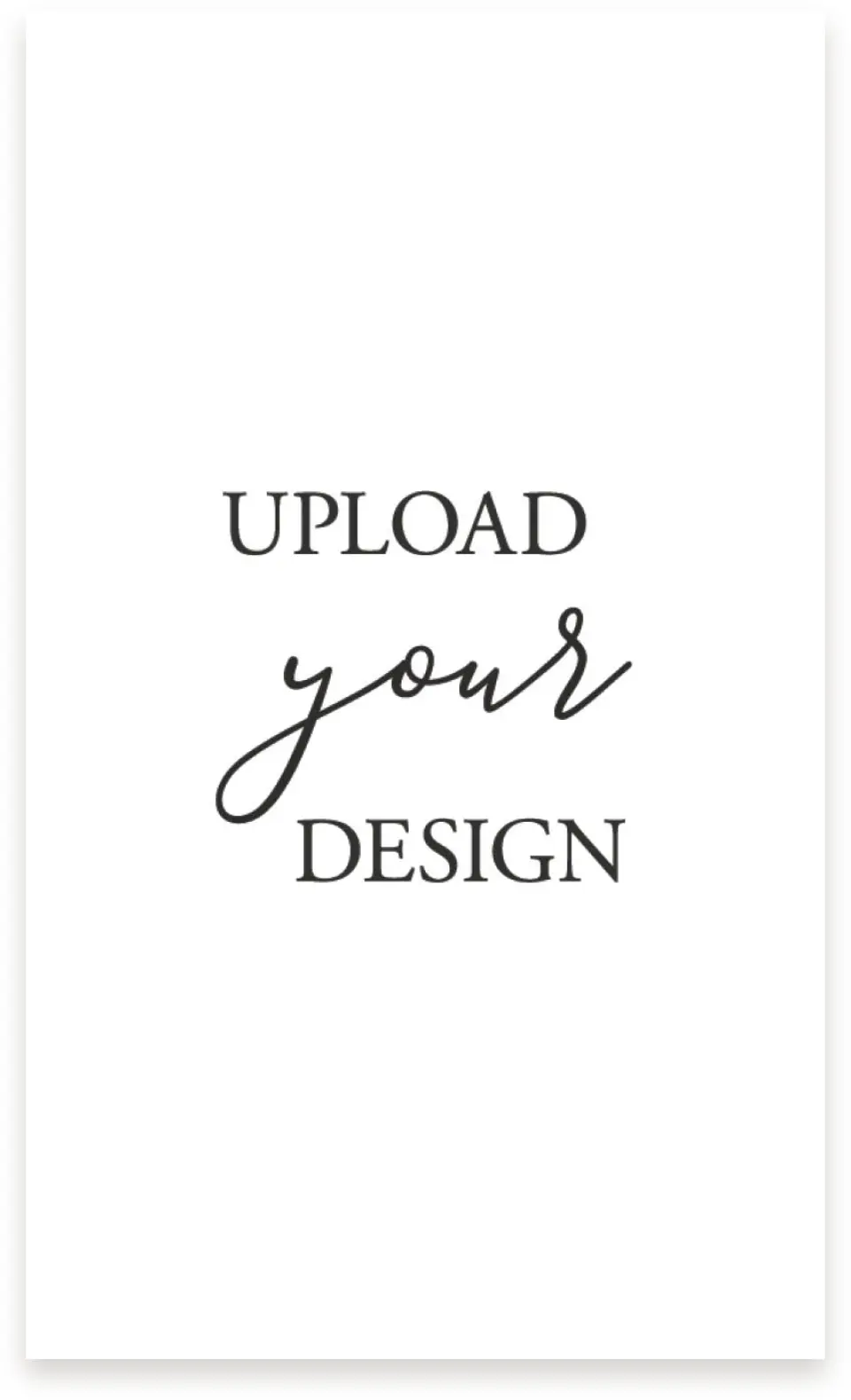 This is a 4" x 6¾" Upload Your Design called Upload Your Design, 4" x 6¾" Cards printed in full color on Premium Smooth paper