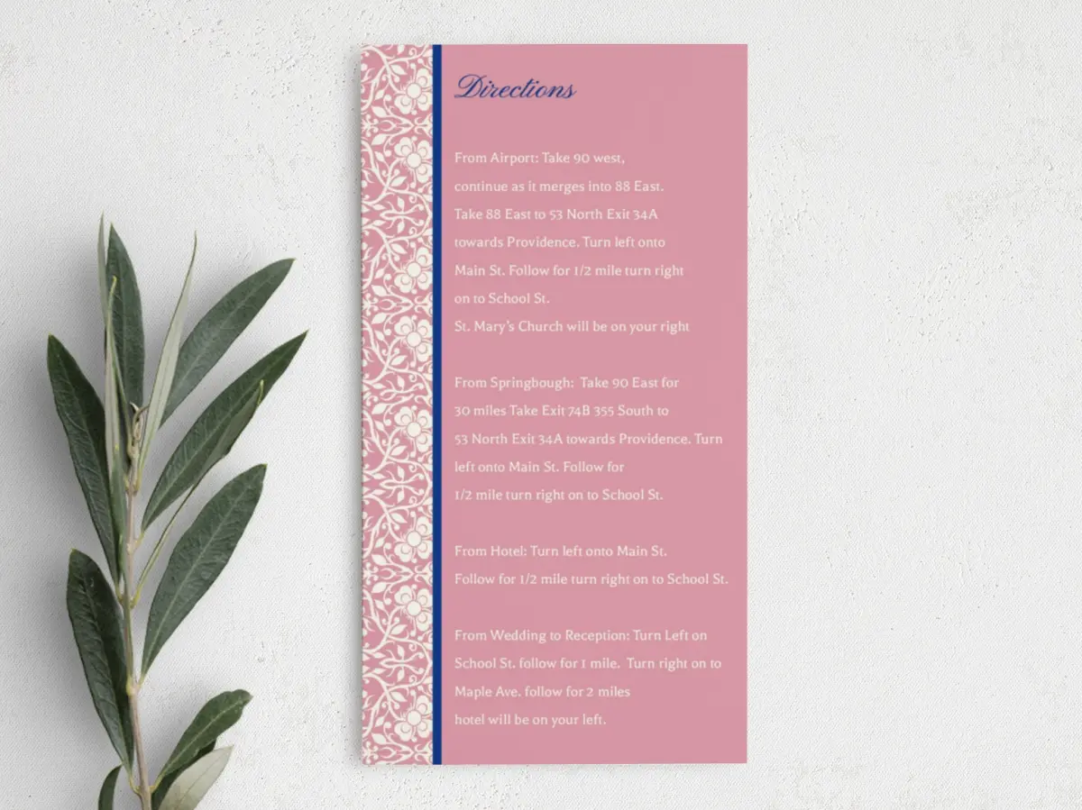 Step Information Card