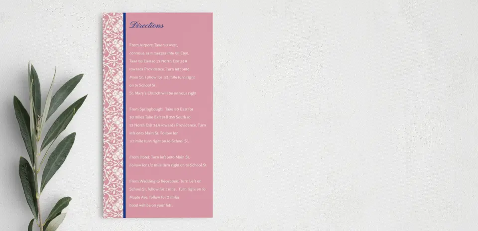 Step Information Card