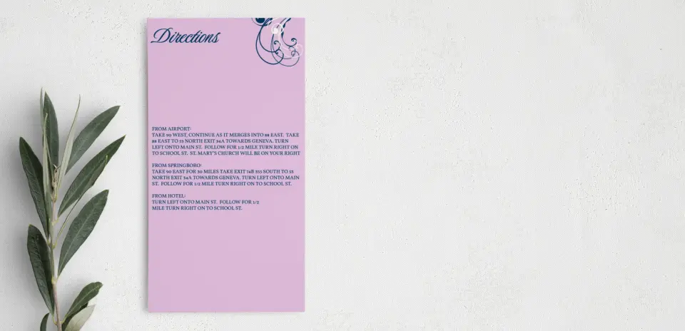 Step Information Card