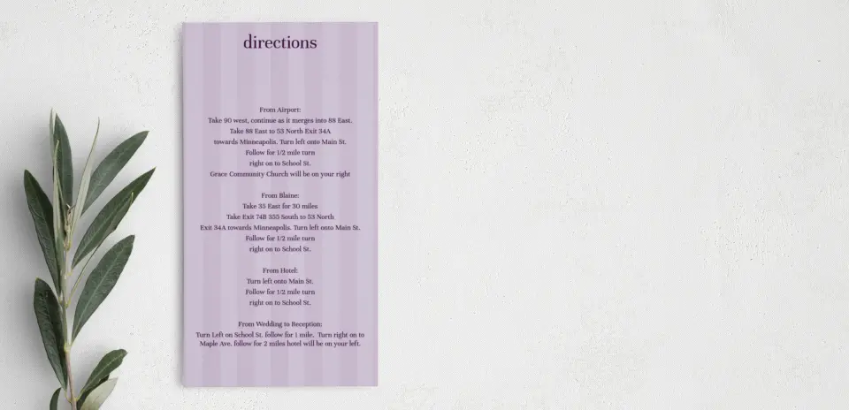 Step Information Card