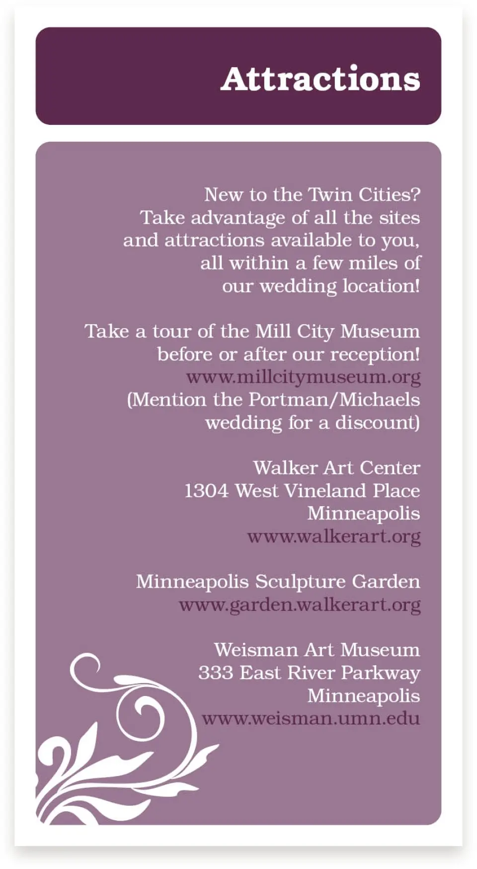 This is a  4" x 7.5" Information Cards (Pocket Invitation) called Alluring Affection printed in full color on Premium Smooth paper