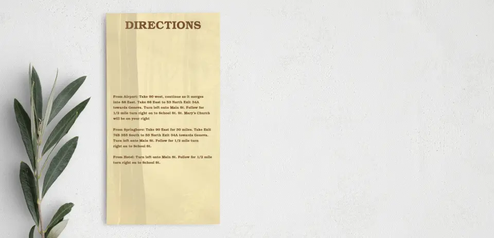 Step Information Card