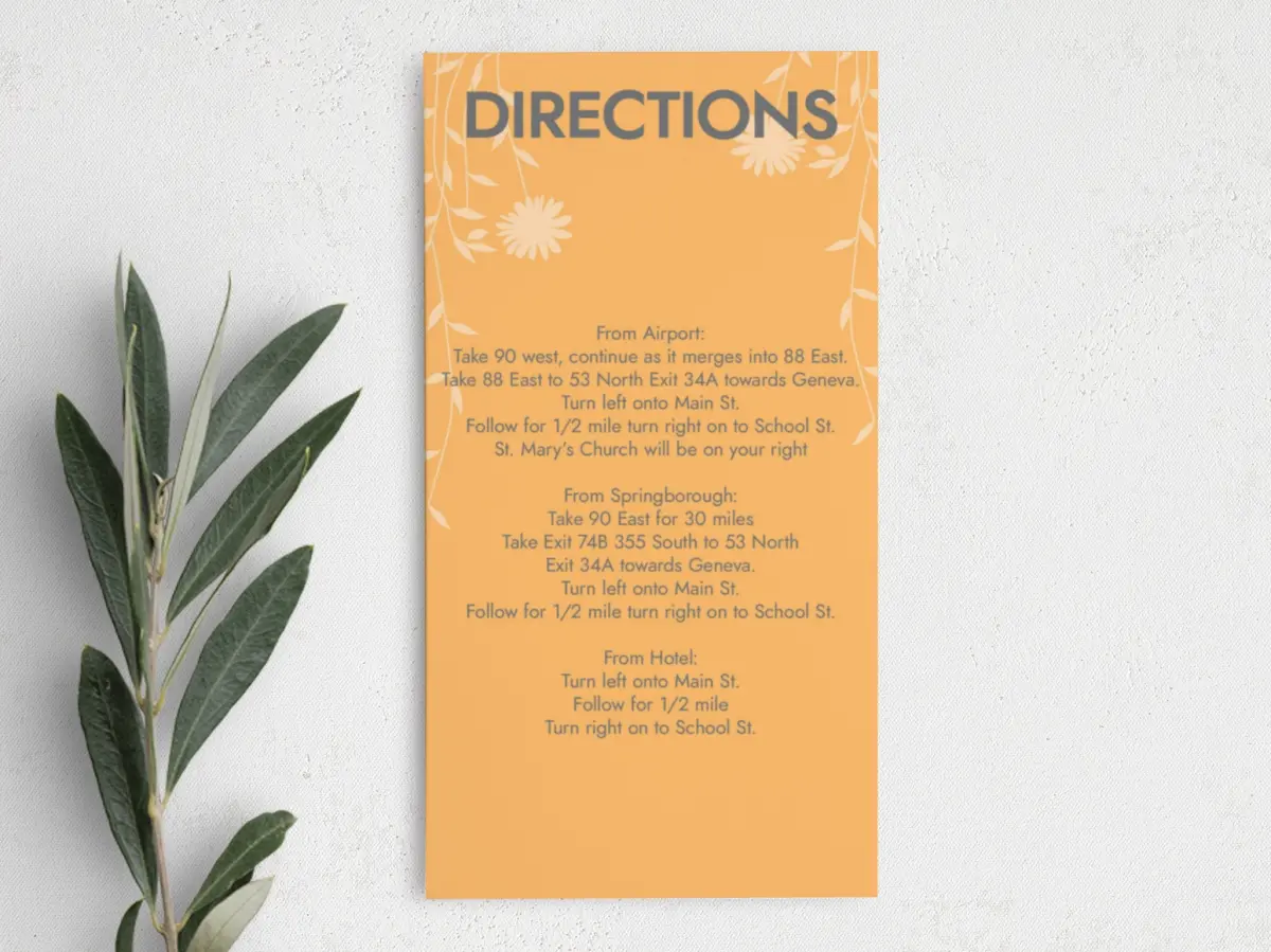 Step Information Card