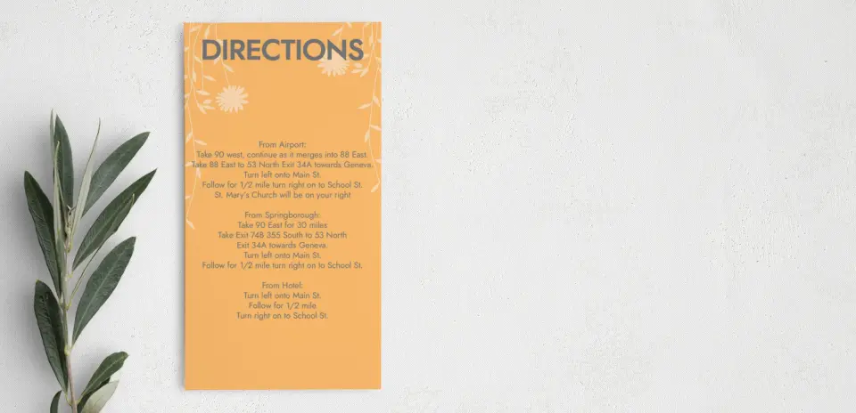 Step Information Card
