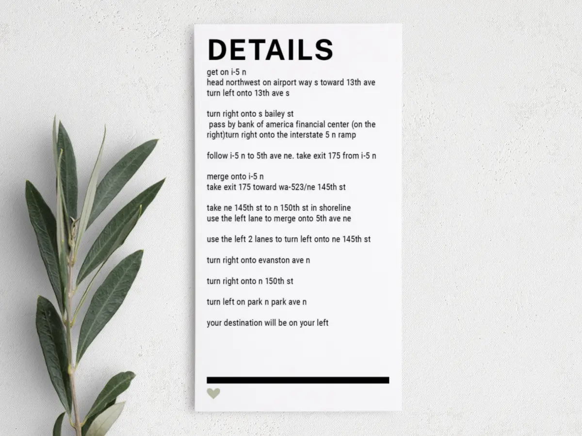 Step Information Card