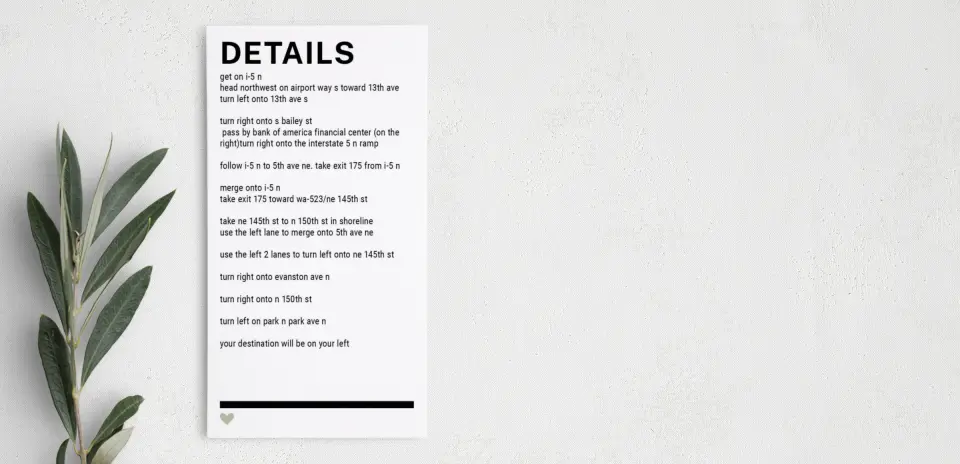 Step Information Card